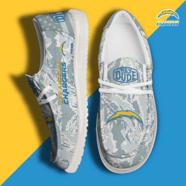 Tubopro Los Angeles Chargers Personalized Hey Dude Shoes For Men And Women