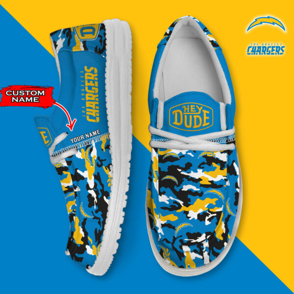 Tubopro Los Angeles Chargers Personalized Hey Dude Shoes For Men And Women