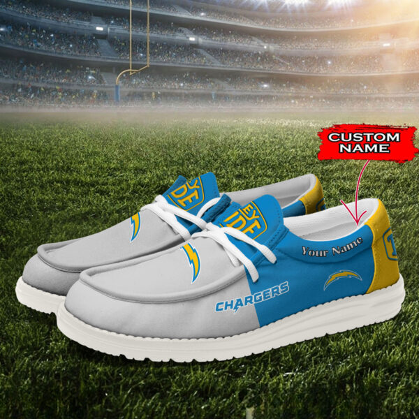 Tubopro Los Angeles Chargers Personalized Hey Dude Shoes For Men And Women - Image 2