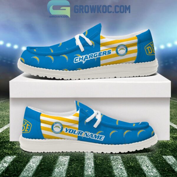 Tubopro Los Angeles Chargers Personalized Hey Dude Shoes For Men And Women - Image 2