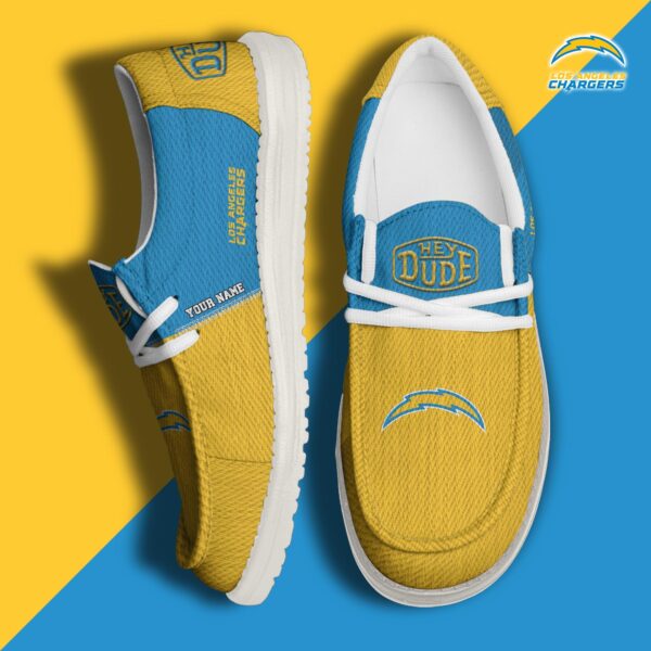 Tubopro Los Angeles Chargers Personalized Hey Dude Shoes For Men And Women