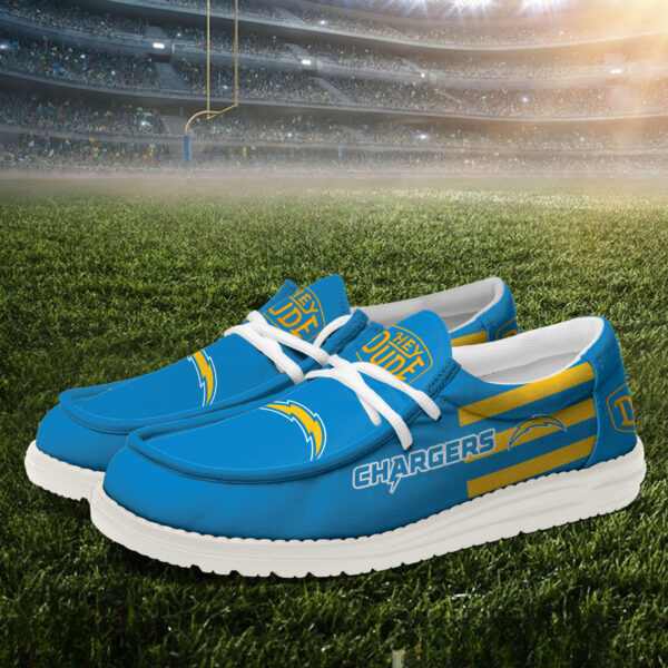 Tubopro Los Angeles Chargers Personalized Hey Dude Shoes For Men And Women - Image 2