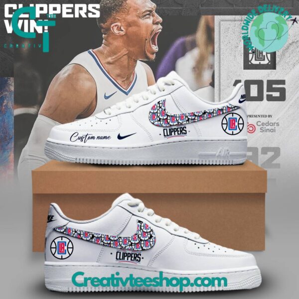 Tubopro Los Angeles Clippers Air Low-Top Sneakers Shoes For Men And Women