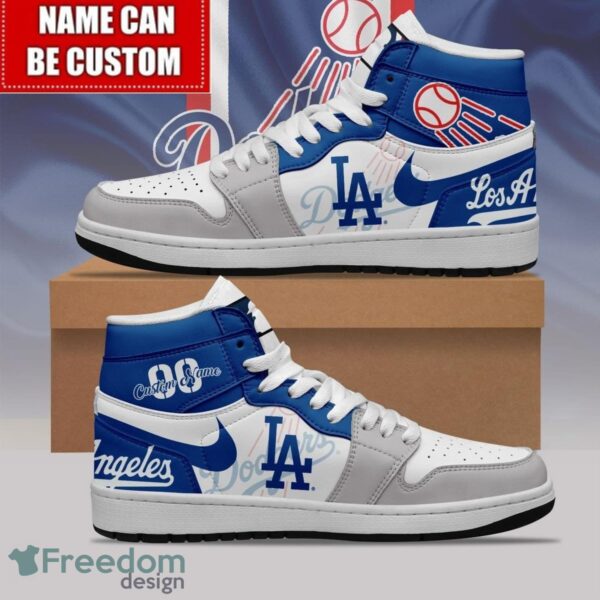 Tubopro Los Angeles Dodgers AJ1 High Sneakers Shoes For Men And Women