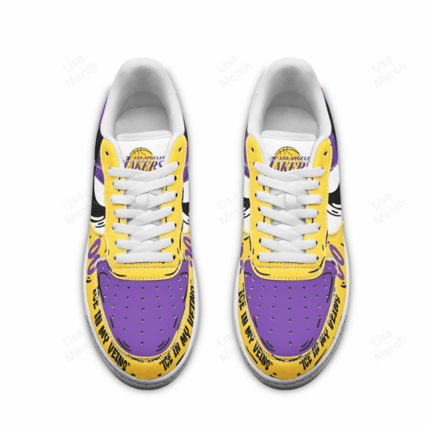 Tubopro Los Angeles Lakers Air Low-Top Sneakers Shoes For Men And Women - Image 3
