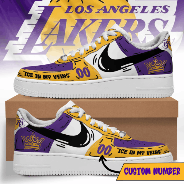 Tubopro Los Angeles Lakers Air Low-Top Sneakers Shoes For Men And Women