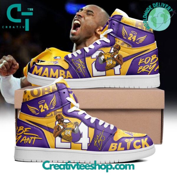 Tubopro Los Angeles Lakers AJ1 High Sneakers Shoes For Men And Women