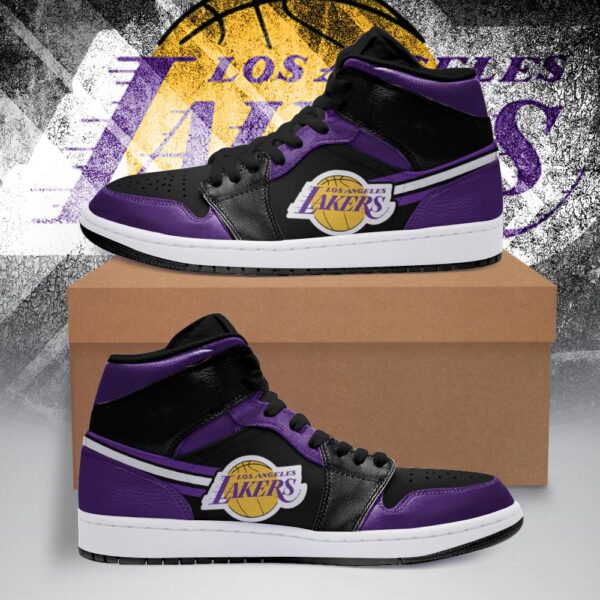 Tubopro Los Angeles Lakers NBA AJ1 High Sneakers Shoes For Men And Women