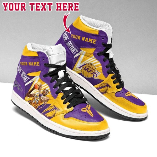 Tubopro Los Angeles Lakers NBA AJ1 High Sneakers Shoes For Men And Women