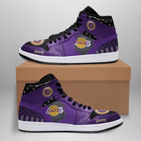 Tubopro Los Angeles Lakers NFL AJ1 High Sneakers Shoes For Men And Women