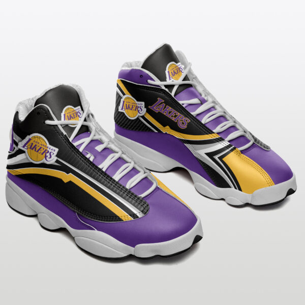 Tubopro Los Angeles Lakers NFL AJ13 Sneakers Shoes For Men And Women - Image 2