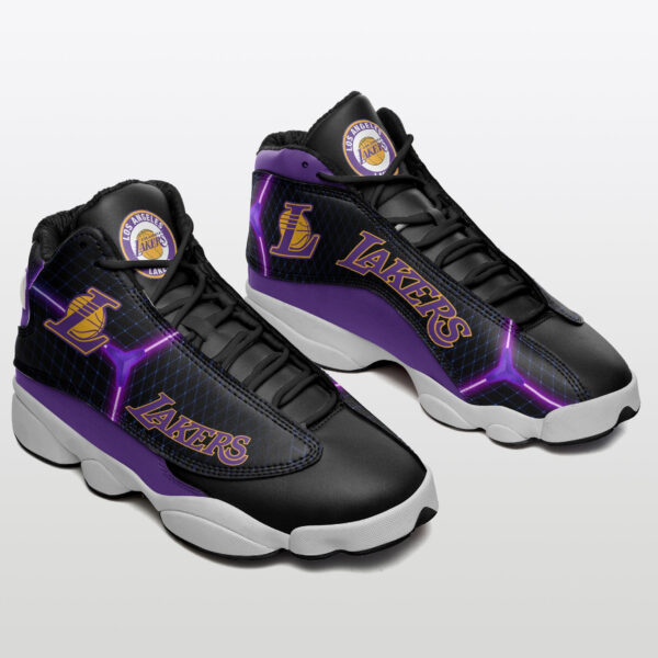 Tubopro Los Angeles Lakers NFL AJ13 Sneakers Shoes For Men And Women - Image 2