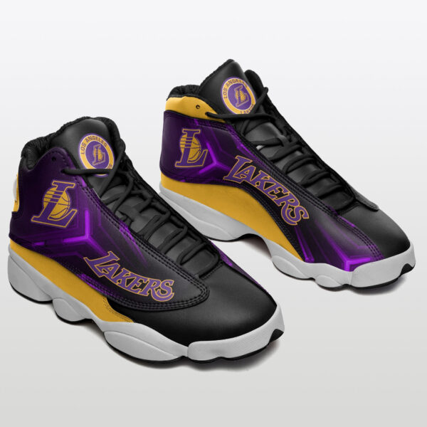 Tubopro Los Angeles Lakers NFL AJ13 Sneakers Shoes For Men And Women - Image 2