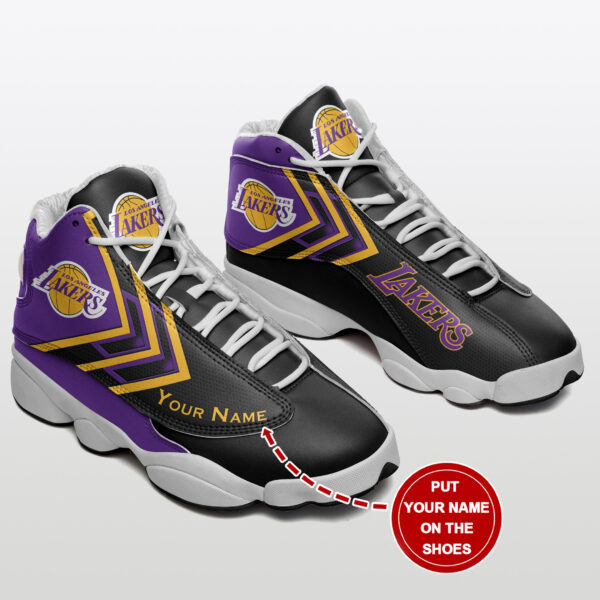 Tubopro Los Angeles Lakers NFL AJ13 Sneakers Shoes For Men And Women - Image 2