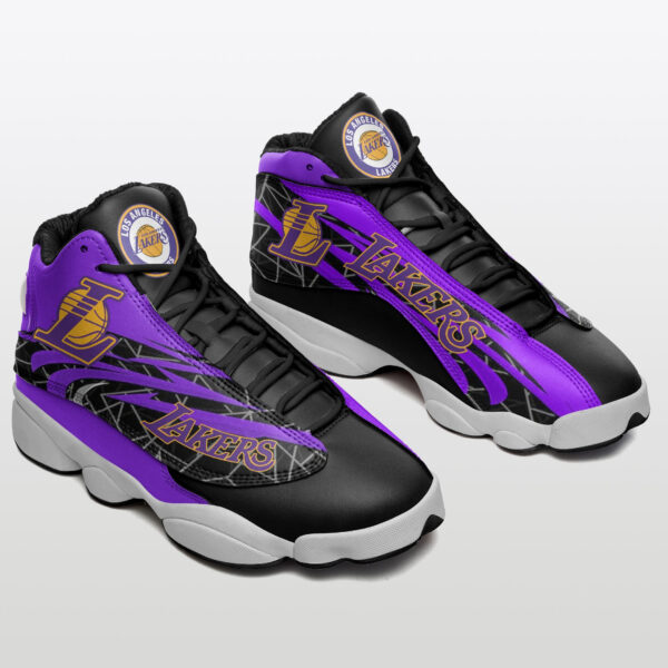 Tubopro Los Angeles Lakers NFL AJ13 Sneakers Shoes For Men And Women - Image 2