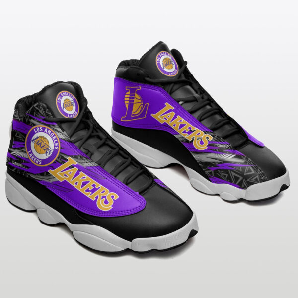 Tubopro Los Angeles Lakers NFL AJ13 Sneakers Shoes For Men And Women - Image 2