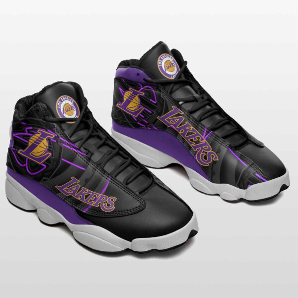 Tubopro Los Angeles Lakers NFL AJ13 Sneakers Shoes For Men And Women - Image 2