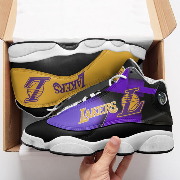Tubopro Los Angeles Lakers NFL AJ13 Sneakers Shoes For Men And Women - Image 2