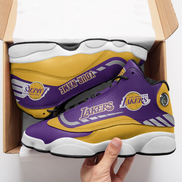 Tubopro Los Angeles Lakers NFL AJ13 Sneakers Shoes For Men And Women - Image 2