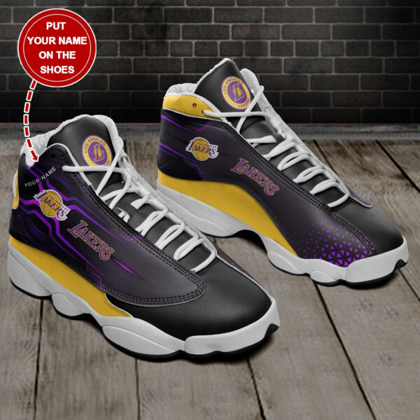 Tubopro Los Angeles Lakers NFL AJ13 Sneakers Shoes For Men And Women - Image 3