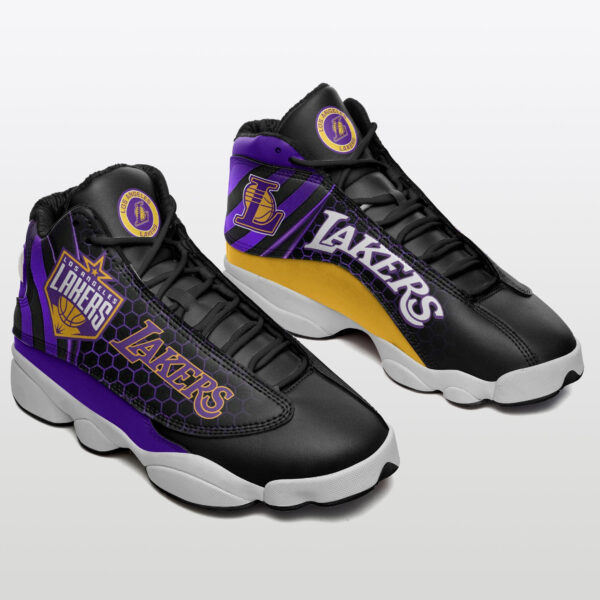 Tubopro Los Angeles Lakers NFL AJ13 Sneakers Shoes For Men And Women - Image 2