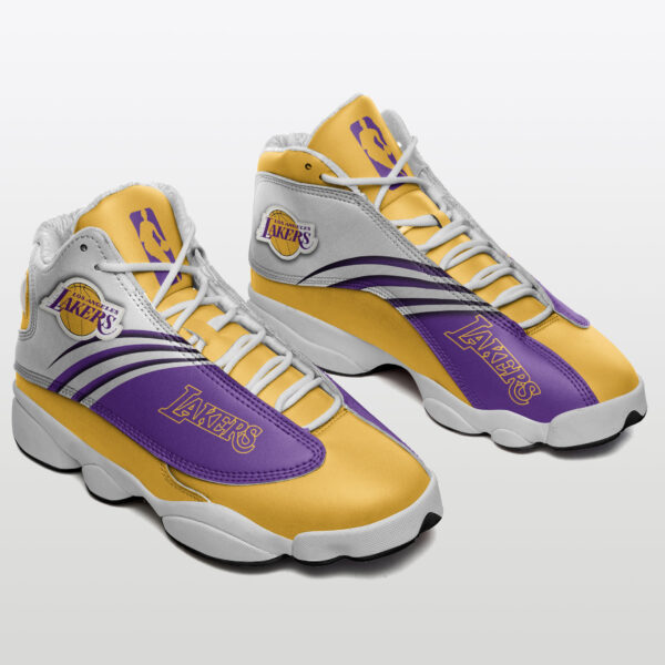 Tubopro Los Angeles Lakers NFL AJ13 Sneakers Shoes For Men And Women - Image 2