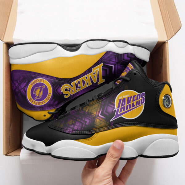 Tubopro Los Angeles Lakers NFL AJ13 Sneakers Shoes For Men And Women - Image 2