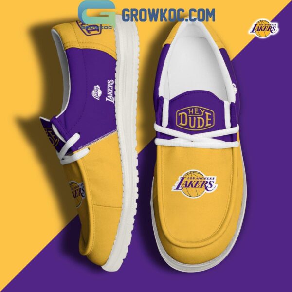 Tubopro Los Angeles Lakers Personalized Hey Dude Shoes For Men And Women