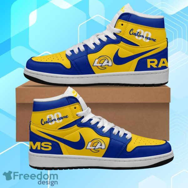 Tubopro Los Angeles Rams AJ1 High Sneakers Shoes For Men And Women