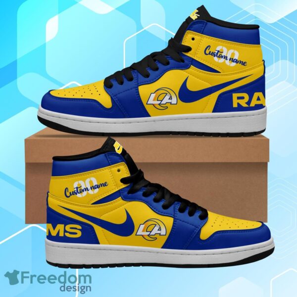 Tubopro Los Angeles Rams AJ1 High Sneakers Shoes For Men And Women
