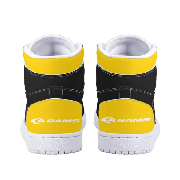 Tubopro Los Angeles Rams AJ1 High Sneakers Shoes For Men And Women - Image 4