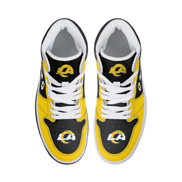 Tubopro Los Angeles Rams AJ1 High Sneakers Shoes For Men And Women - Image 3