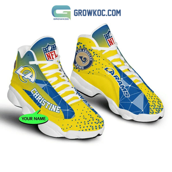 Tubopro Los Angeles Rams AJ13 Sneakers Shoes For Men And Women - Image 2