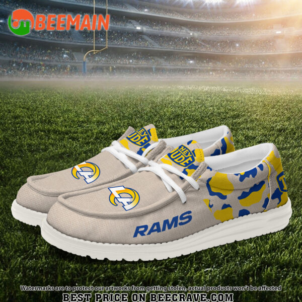 Tubopro Los Angeles Rams Hey Dude Shoes For Men And Women - Image 2