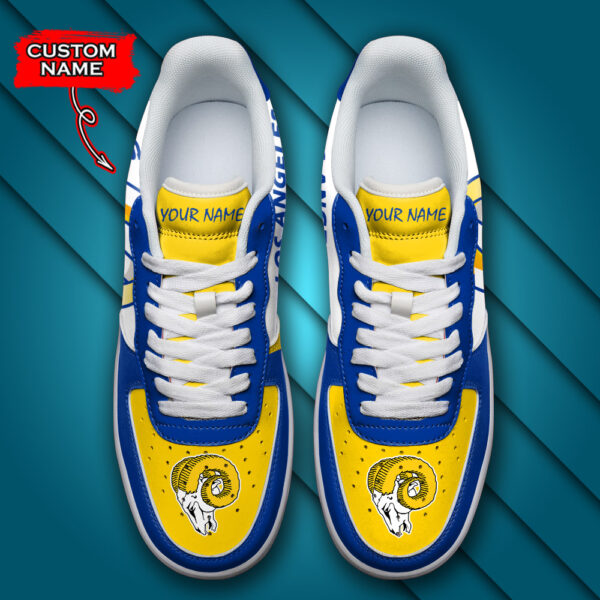Tubopro Los Angeles Rams NFL Air Low-Top Sneakers Shoes For Men And Women - Image 4