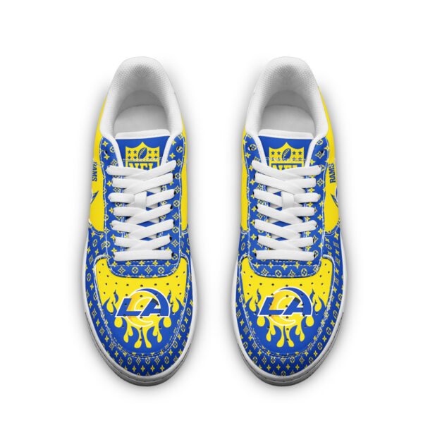Tubopro Los Angeles Rams NFL Air Low-Top Sneakers Shoes For Men And Women - Image 2