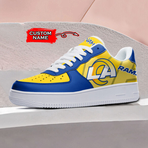 Tubopro Los Angeles Rams NFL Air Low-Top Sneakers Shoes For Men And Women - Image 2
