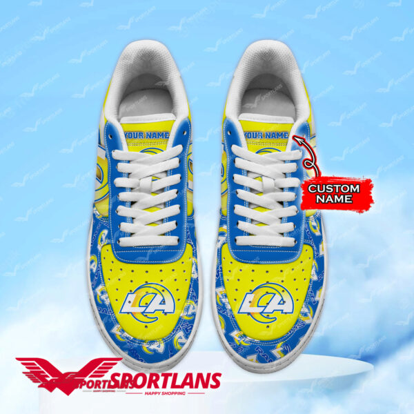 Tubopro Los Angeles Rams NFL Air Low-Top Sneakers Shoes For Men And Women - Image 2
