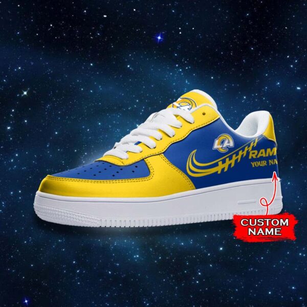 Tubopro Los Angeles Rams NFL Air Low-Top Sneakers Shoes For Men And Women - Image 2