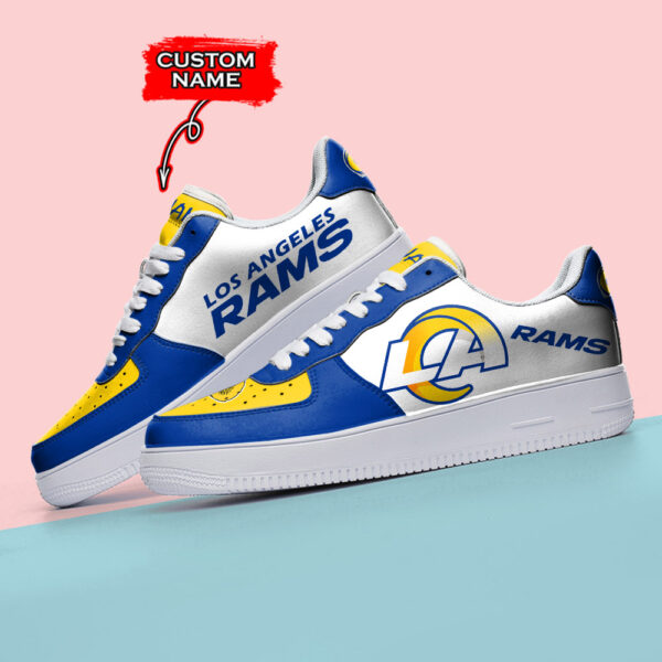 Tubopro Los Angeles Rams NFL Air Low-Top Sneakers Shoes For Men And Women - Image 3