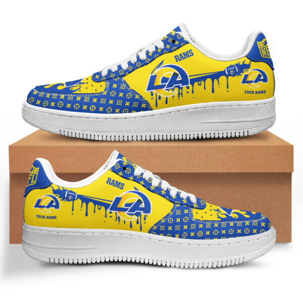 Tubopro Los Angeles Rams NFL Air Low-Top Sneakers Shoes For Men And Women