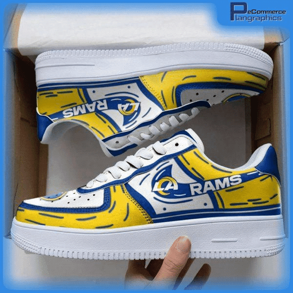 Tubopro Los Angeles Rams NFL Air Low-Top Sneakers Shoes For Men And Women