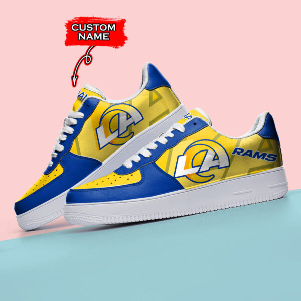 Tubopro Los Angeles Rams NFL Air Low-Top Sneakers Shoes For Men And Women - Image 3