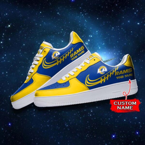 Tubopro Los Angeles Rams NFL Air Low-Top Sneakers Shoes For Men And Women - Image 3