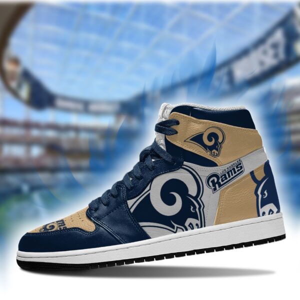 Tubopro Los Angeles Rams NFL AJ1 High Sneakers Shoes For Men And Women