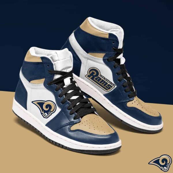 Tubopro Los Angeles Rams NFL AJ1 High Sneakers Shoes For Men And Women
