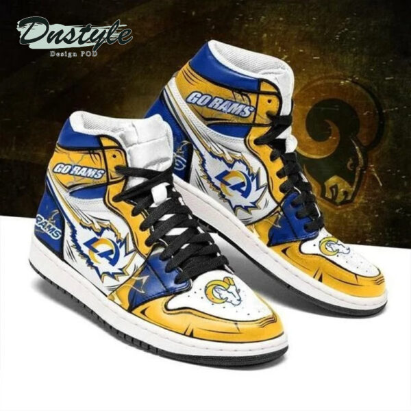 Tubopro Los Angeles Rams NFL AJ1 High Sneakers Shoes For Men And Women