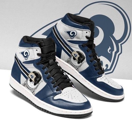 Tubopro Los Angeles Rams NFL AJ1 High Sneakers Shoes For Men And Women