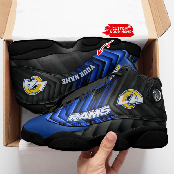 Tubopro Los Angeles Rams NFL AJ13 Sneakers Shoes For Men And Women - Image 2