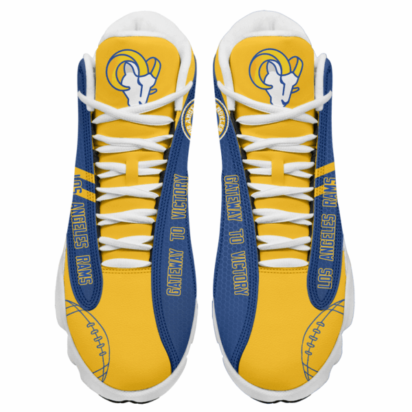 Tubopro Los Angeles Rams NFL AJ13 Sneakers Shoes For Men And Women - Image 3